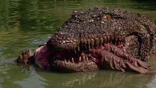 Lake placid 1999 movie explained in hindi  Giant crocodile attack movie [upl. by Audras378]