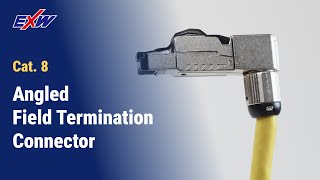 How to terminate the RJ45 Cat8 Shielded Angle Field Termination Plug [upl. by Iago310]