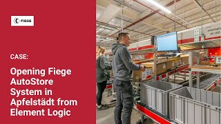 Opening Fiege AutoStore System in Apfelstädt from Element Logic [upl. by Enoek]