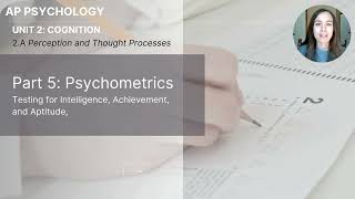 Unit 2A Part 5 Psychometrics [upl. by Eastman]