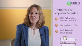 Lichttherapie bei atopischer Dermatitis Neurodermitis  Ärztin erklärt Therapie [upl. by Notserp330]