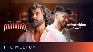 When Gandhi Mahaan Meets Dada  Chiyaan Vikram Dhruv Vikram  Mahaan  Amazon Prime Video [upl. by Terchie]