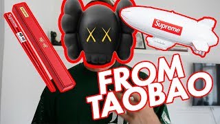 BUYING 100 HYPEBEAST ACCESSORIES FROM TAOBAO [upl. by Affra]