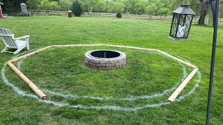 Built Our New Fire Pit and Seating Area [upl. by Carmon]