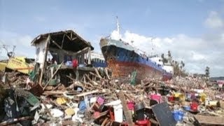 Typhoon Haiyan Scenes From 2013s Largest Storm [upl. by Yelsehc]