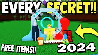 EVERY 2024 SECRET Free items  Build a Boat for Treasure ROBLOX [upl. by Viradis318]