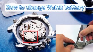 How to change watch battery [upl. by Vasya]