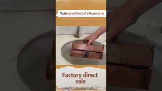 Waterproof Test of Silicone Glue adhesive diy glue waterproof silicone [upl. by Irak]