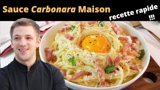 Comment faire une sauce carbonara [upl. by Salazar364]