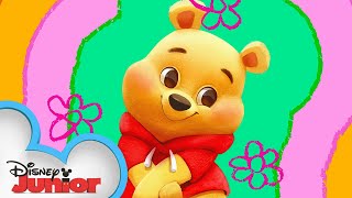 Winnie the Pooh Theme Song From quotDisney Junior Music Playdate with Winnie the PoohquotVisualizer [upl. by Chappy]