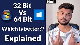 32bit vs 64bit Which is Better Explained  Hindi [upl. by Bromleigh]