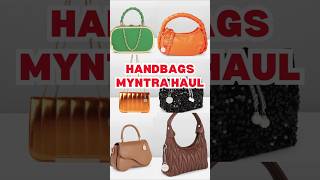 Trendy HANDBAG HAUL From MYNTRA👛DeepikaLookbook [upl. by Walliw]