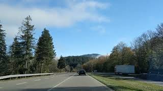 Autofahrt auf der Bundestraße B31 Hinterzarten Titisee Hochschwarzwald [upl. by Daegal]