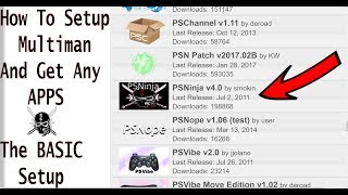 How To Setup Multiman v48102  Get Any APPS For ANY Jailbreak PS3  The Basic [upl. by Frum]