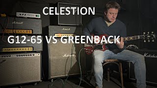 Celestion G1265 vs Greenback  guitar speaker comparison [upl. by Aglo]