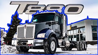 LONGEST WHEELBASE  2021 KENWORTH T880 40IN FLAT TOP TOUR AND REVIEW [upl. by Thin59]