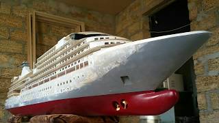 Model cruise liner  quotSeabourn Questquot under construction [upl. by Theresina]