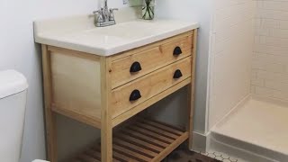 Bathroom Vanity Build [upl. by Hahcim123]