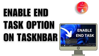 How to Enable Taskbar End Task option on Windows 11 [upl. by Nabe29]