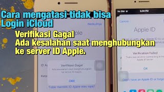 Login iCloud Tidak Bisa  Verifikasi Gagal Ada kesalahan saat menghubungkan ke server ID Apple [upl. by Alisa]