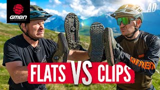 What’s The Best Shoe For Your MTB Riding  Clips Vs Flats [upl. by Solberg]