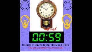 learn to insert digital clock and timer in powerpoint must watch this [upl. by Sullivan311]