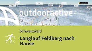 LanglaufLoipe im Schwarzwald Langlauf Feldberg nach Hause [upl. by Aissej]