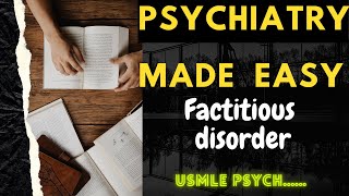 Factitious Disorder  Somatic Symptom Disorders  Usmle step 1 [upl. by Sanford]