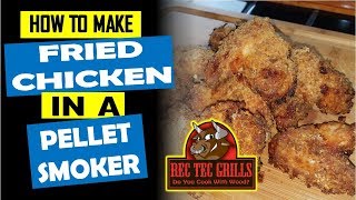 How To Make Oven Fried Chicken Wings On A Smoker  Rec Tec 680 [upl. by Enaenaj]