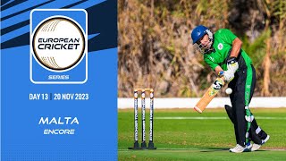 🔴 ECS Malta Encore 2023  Day 13  T10 Live Cricket  European Cricket [upl. by Aileon194]