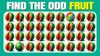 Find the ODD One Out  Fruit Winter Edition 🍉🍓🍒 Easy Medium Hard  30 Ultimate Levels [upl. by Rebeka]