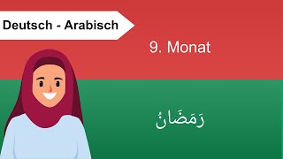 Der Islamische Mondkalender Hijri  12 Monate der Islamischen Kalender  Arabisch für Anfänger [upl. by Oniram]