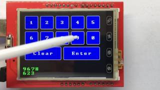 Mcufriend 2 4inch Touch Button test [upl. by Ahsain]