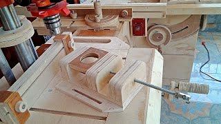 Make a Wooden ViseDrill Press Vise Build [upl. by Emogene170]