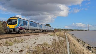 Transpennine Express 185104 At Ferriby From Manchester Piccadilly To Hull [upl. by Wattenberg]