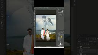 Double exposure in photoshop  how to make double exposure prewedding wedding [upl. by Manno]