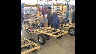 The powerful 9 Seater Sazgar Auto Rickshaw Manufacturing in Factory Best Quality Rickshaw [upl. by Atiruam]