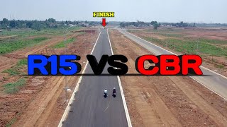 Fun Race R15 VS CBR Ngetes Aspal Baru [upl. by Irbmac291]