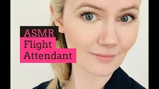 ASMR Flight Attendant Role Play  Whisper [upl. by Green]