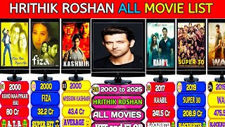 Hrithik Roshan Movie  Hrithik Roshan All Hit And Flop Movie List movielist  rithik singham [upl. by Manella]