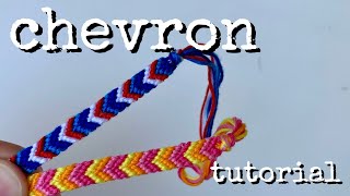 chevron bracelet tutorial beginner  friendship bracelets [upl. by Onivag]