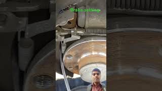 Drum brake adjusting screw mechnical system shortvideo automobile mechanic brake [upl. by Charles]