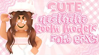 CUTE AESTHETIC roblox ROOM MODELS for GFXS┊aurlique ɞ [upl. by Magdalena827]