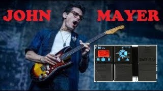 COMO FAZER O TIMBRE DE JOHN MAYER NA PEDALEIRA G1X ON [upl. by Sweatt663]