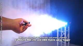 EUROLITE NSF250 LED DMX Hybrid Spray Fogger [upl. by Oicinoid514]