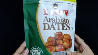 Healthy Nd tasty lion Arabian dates reviewhonest review of Arabian datesfatafat review channel [upl. by Lapointe]