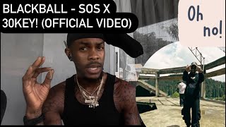 BLACKBALL  SOS x 30KEY Official Video AMERICAN REACTION 🥹🫶🏾🧡🔂 [upl. by Batista]