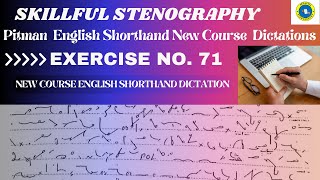 Pitman New Course English Shorthand Speed Dictation [upl. by Gusti]