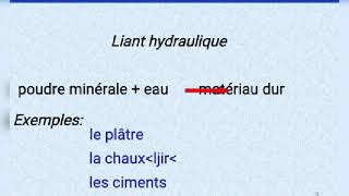 Ciment liants Hydrauliques et hydratation du ciment [upl. by Aek]