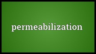 Permeabilization Meaning [upl. by Kcod]